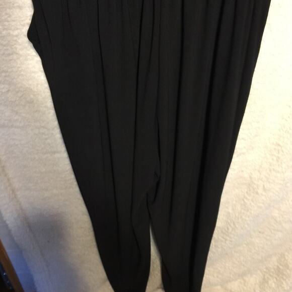 Apt. 9 Women's Black Sleeveless Jumpsuit pockets Elastic Waist XL - Picture 3 of 9